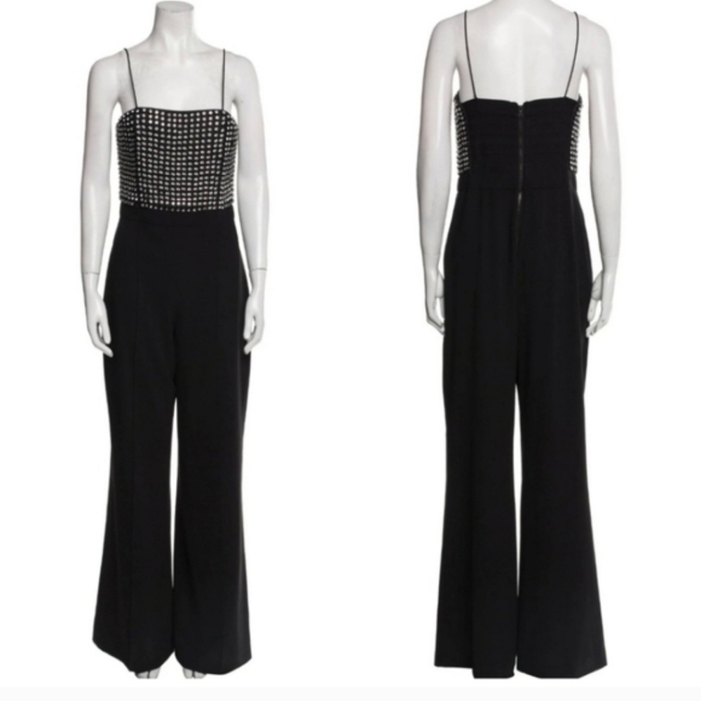 Alice + Olivia Mannie Crystal-embellished Jumpsuit in size 2 - Picture 11 of 15